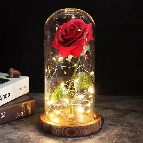 Rosa Brilhante - Vidro Galáxia Luminosa